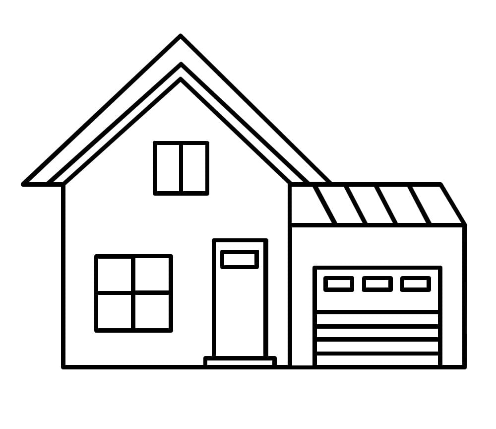 120+ House Coloring Pages for Home Lovers 71