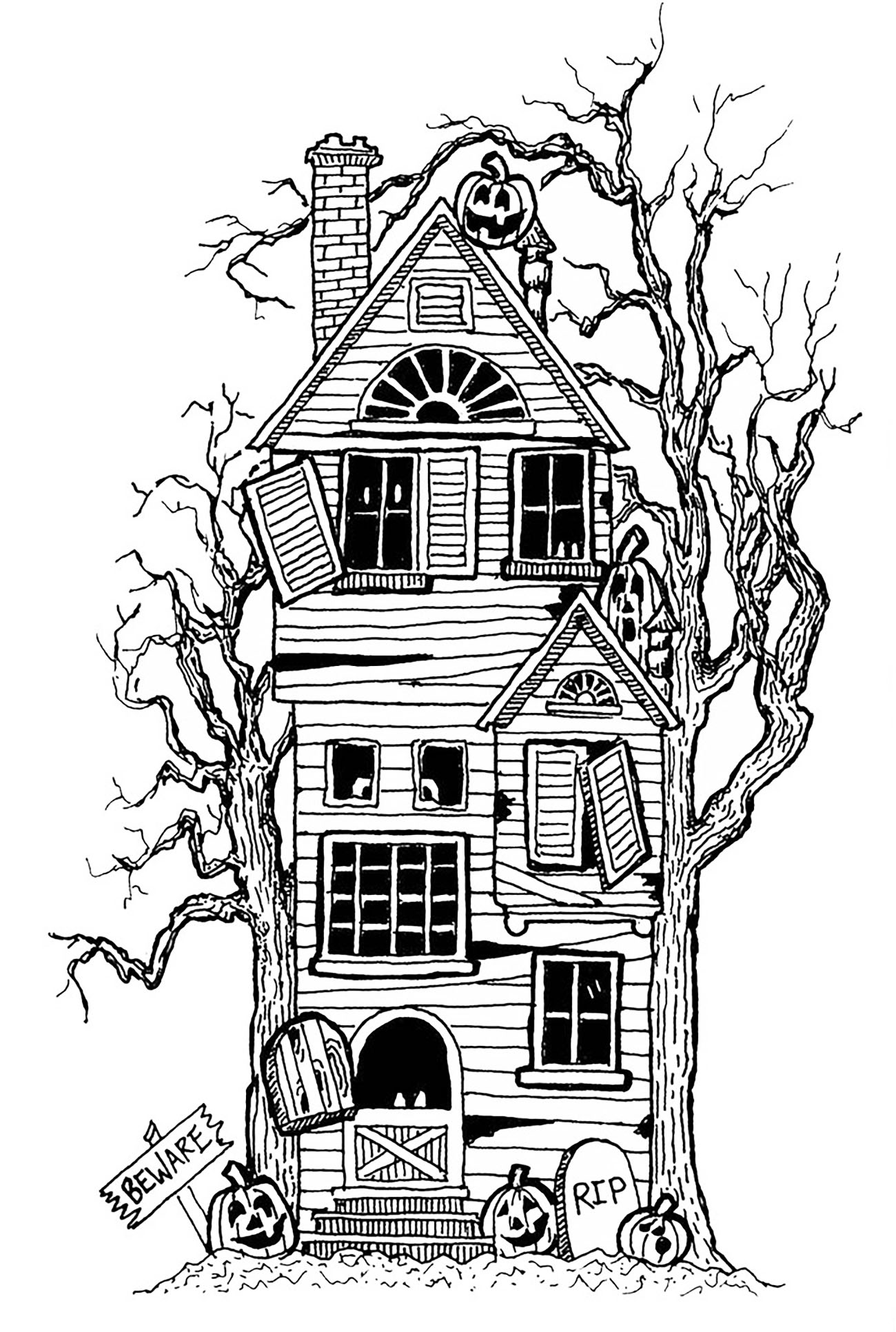 120+ House Coloring Pages for Home Lovers 89