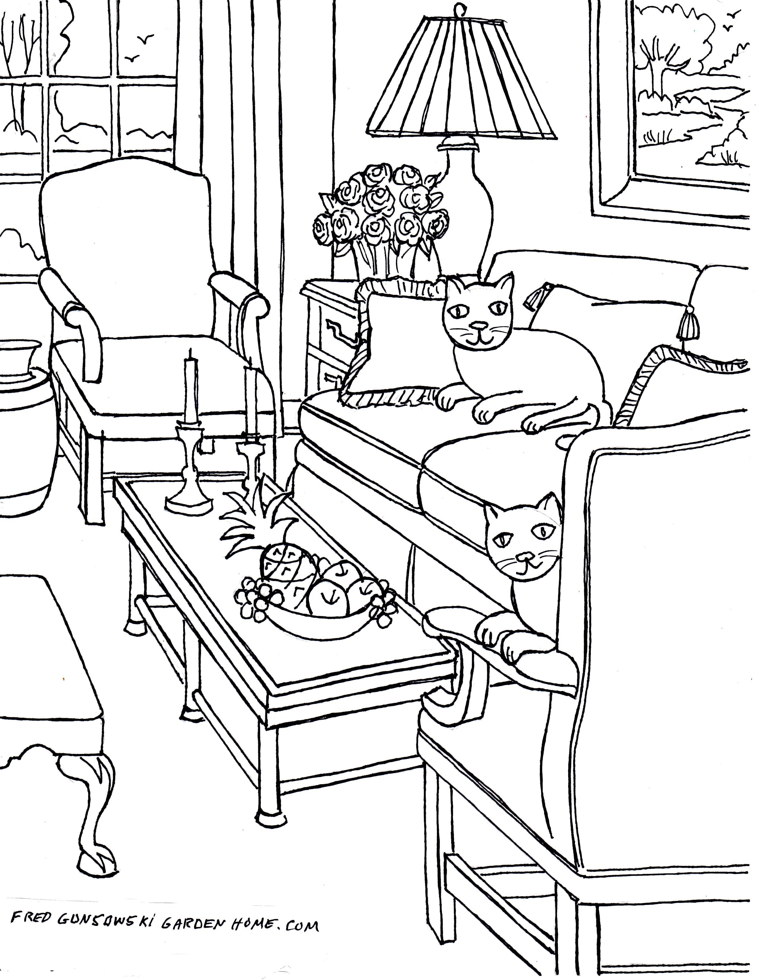 120+ House Coloring Pages for Home Lovers 91