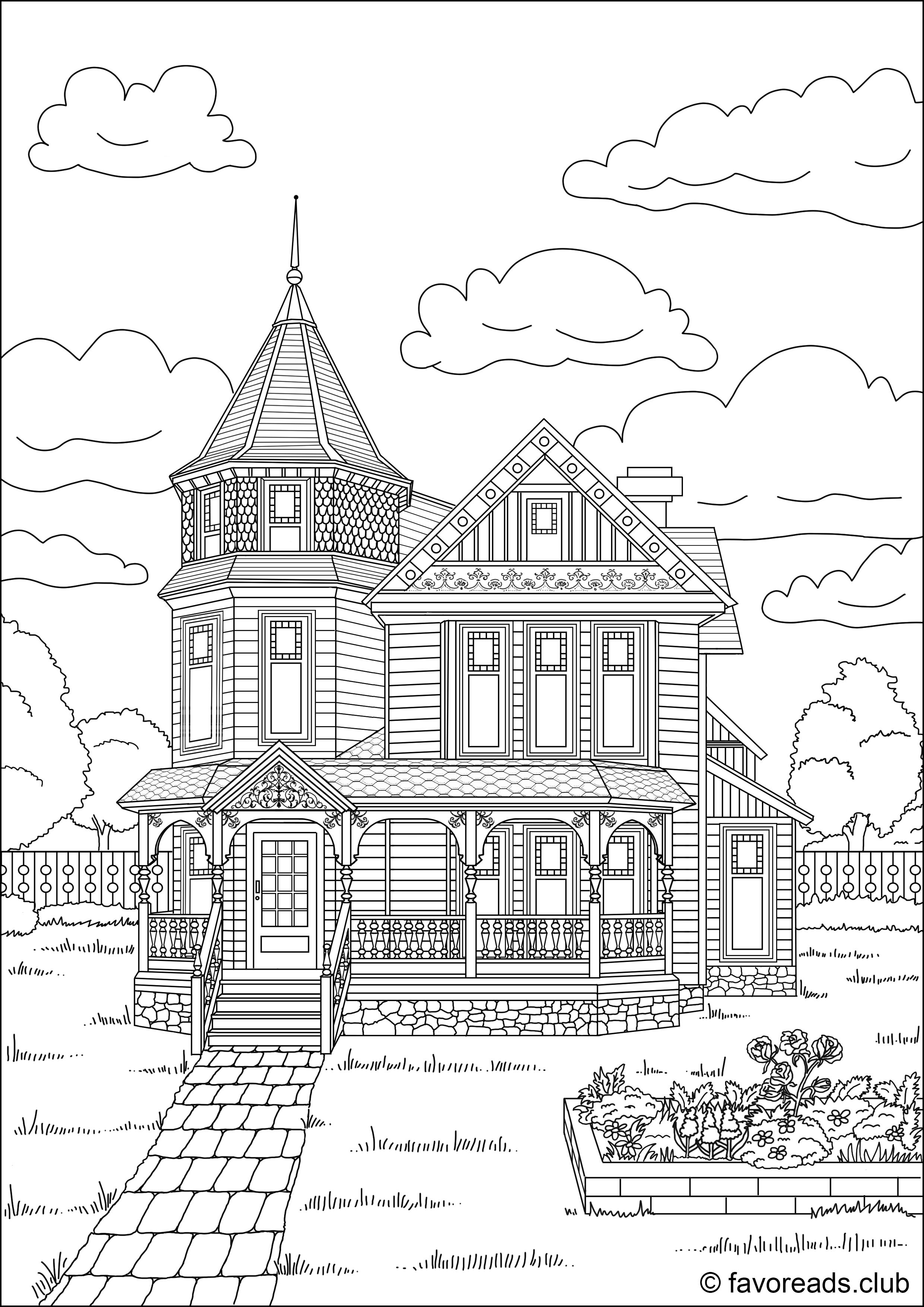 120+ House Coloring Pages for Home Lovers 95