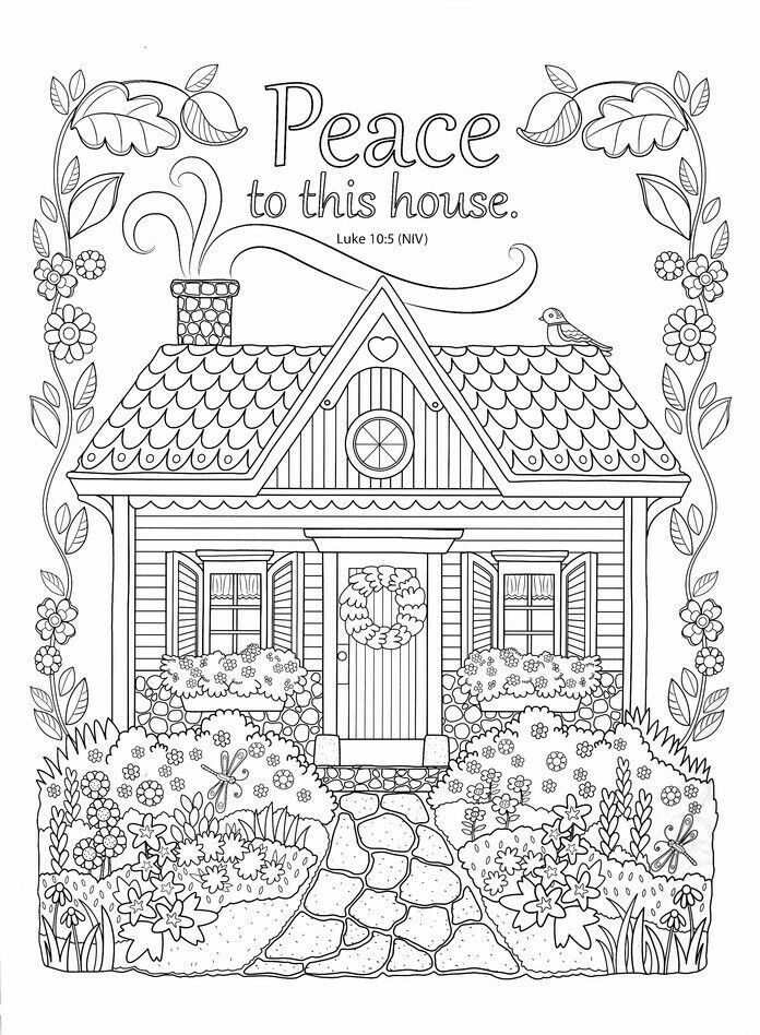 120+ House Coloring Pages for Home Lovers 98