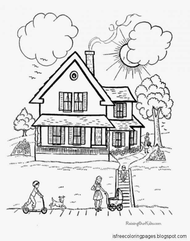 120+ House Coloring Pages for Home Lovers 99