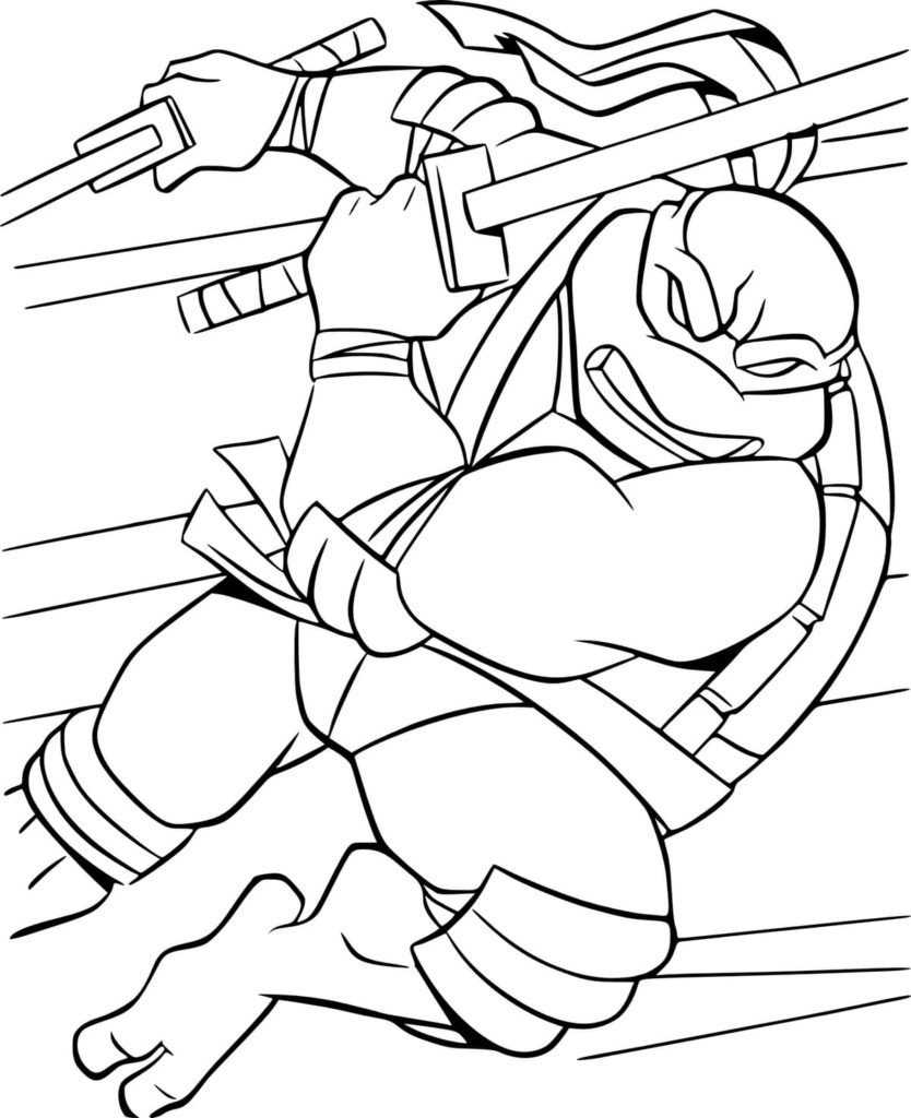 120+ Ninja Coloring Pages 100