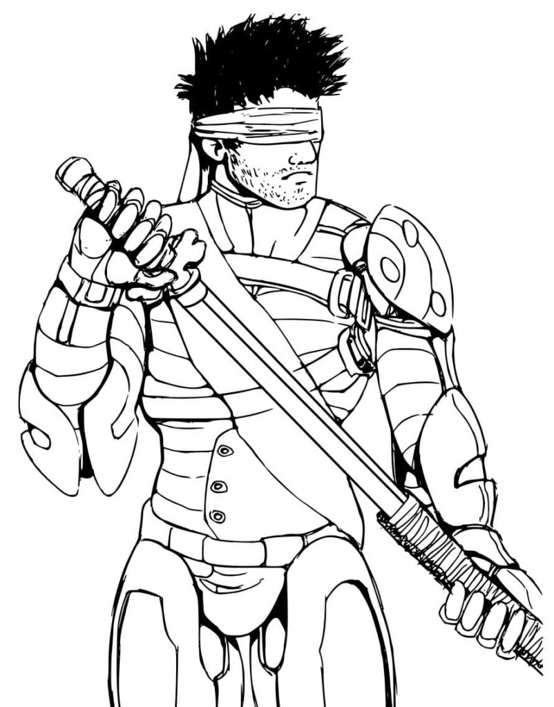 120+ Ninja Coloring Pages 107