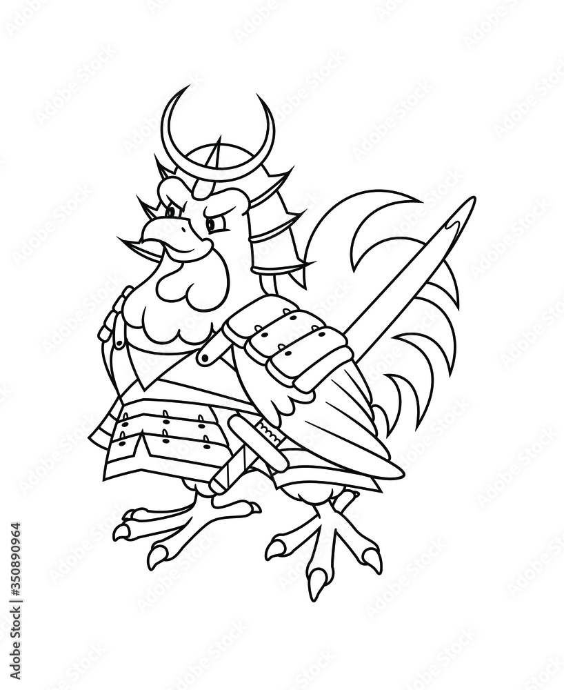 120+ Ninja Coloring Pages 108