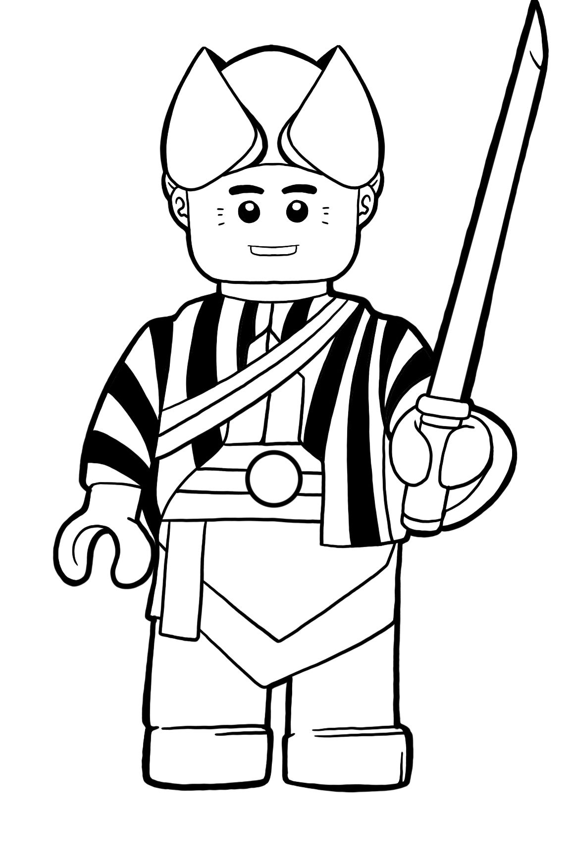 120+ Ninja Coloring Pages 109