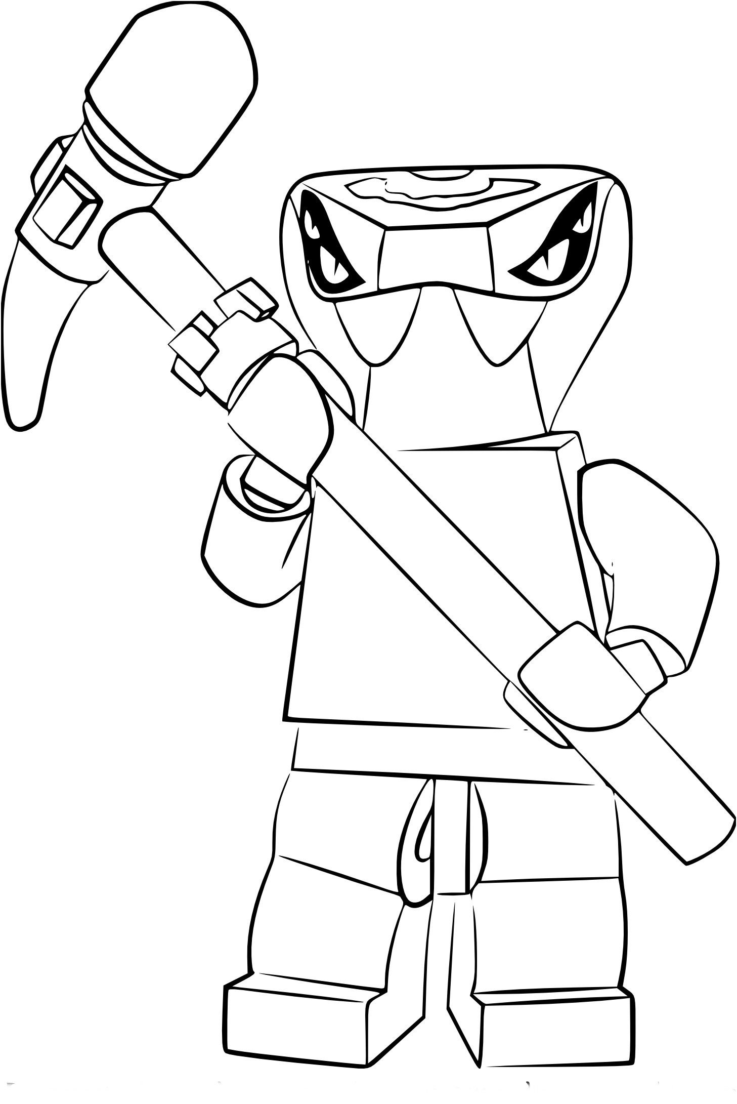 120+ Ninja Coloring Pages 113