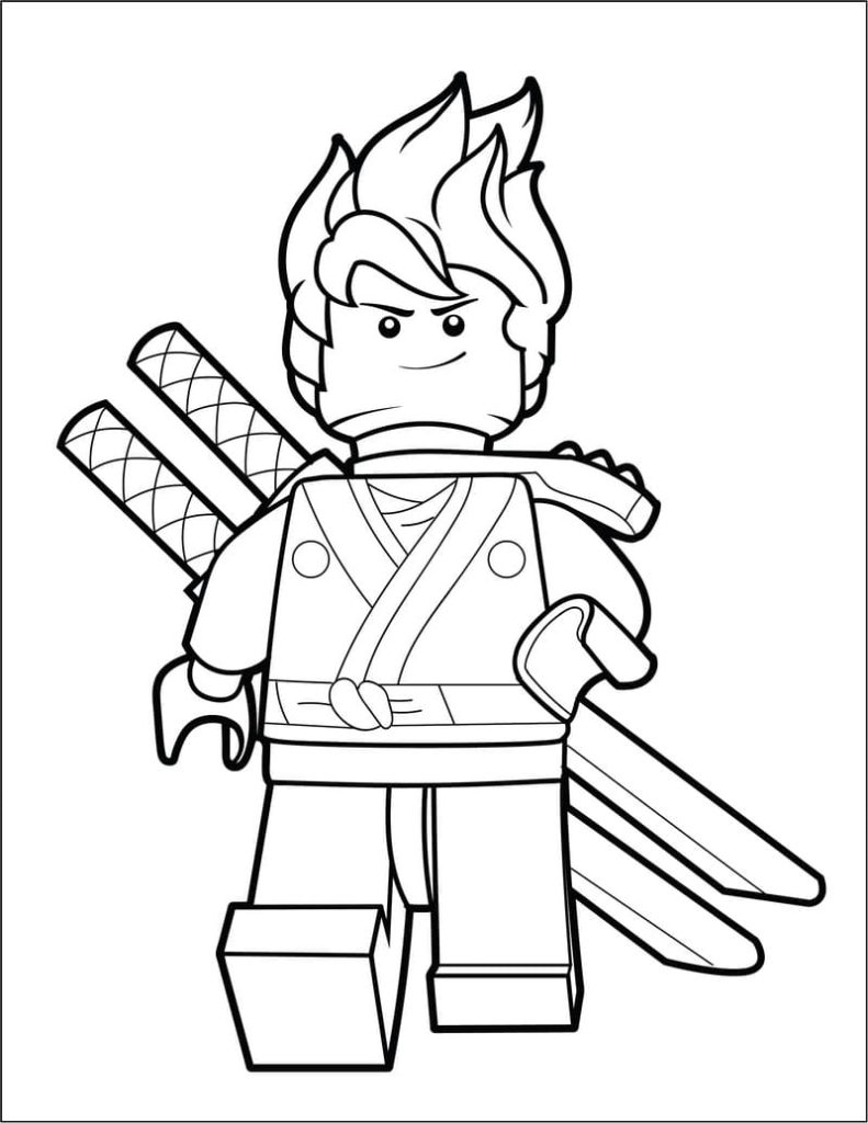 120+ Ninja Coloring Pages 114