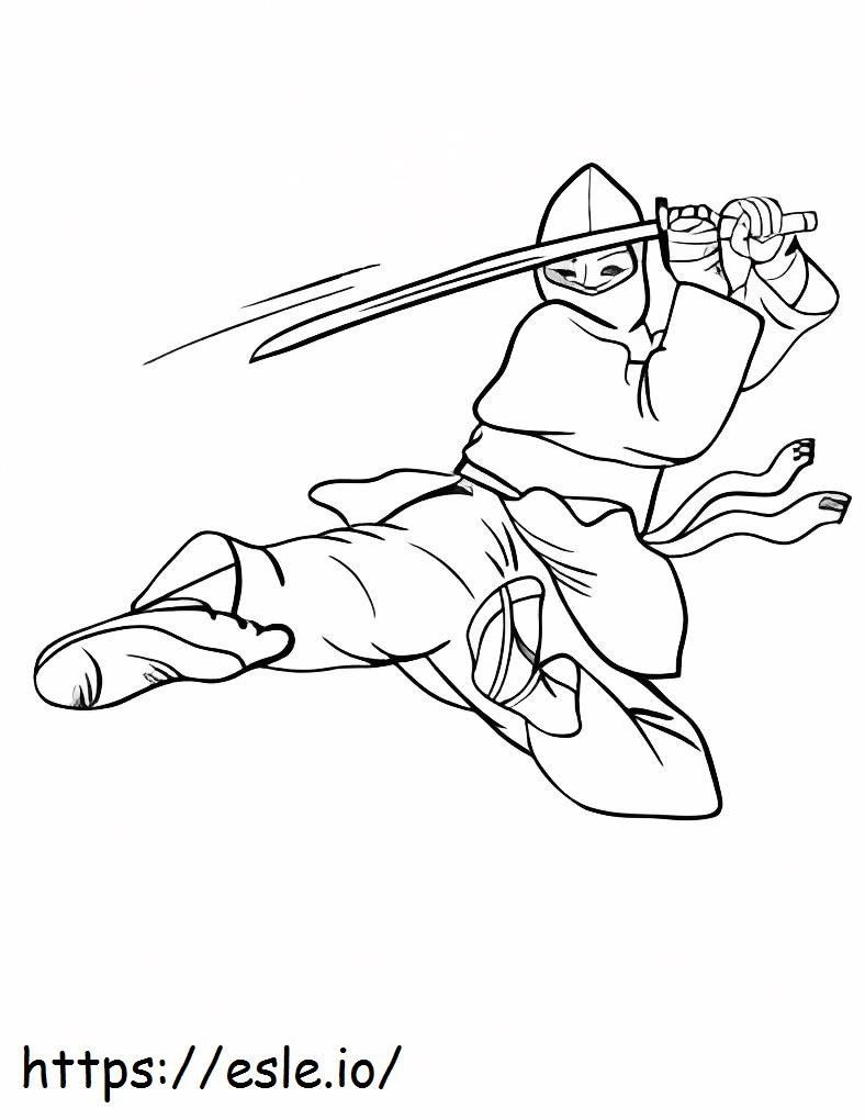 120+ Ninja Coloring Pages 115