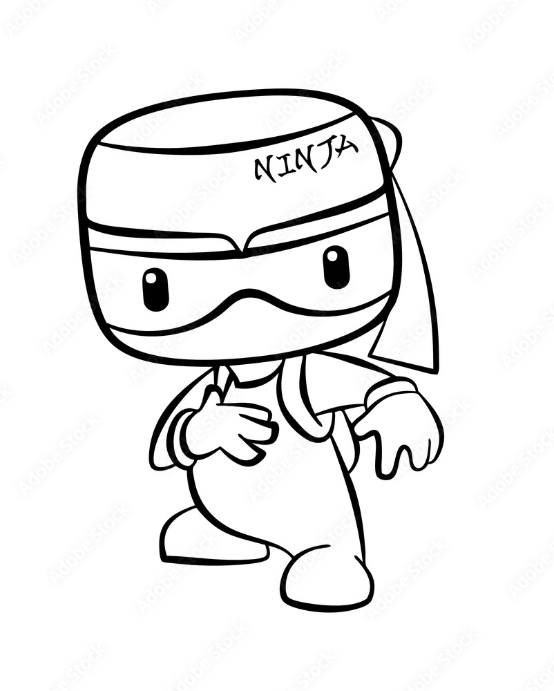 120+ Ninja Coloring Pages 117