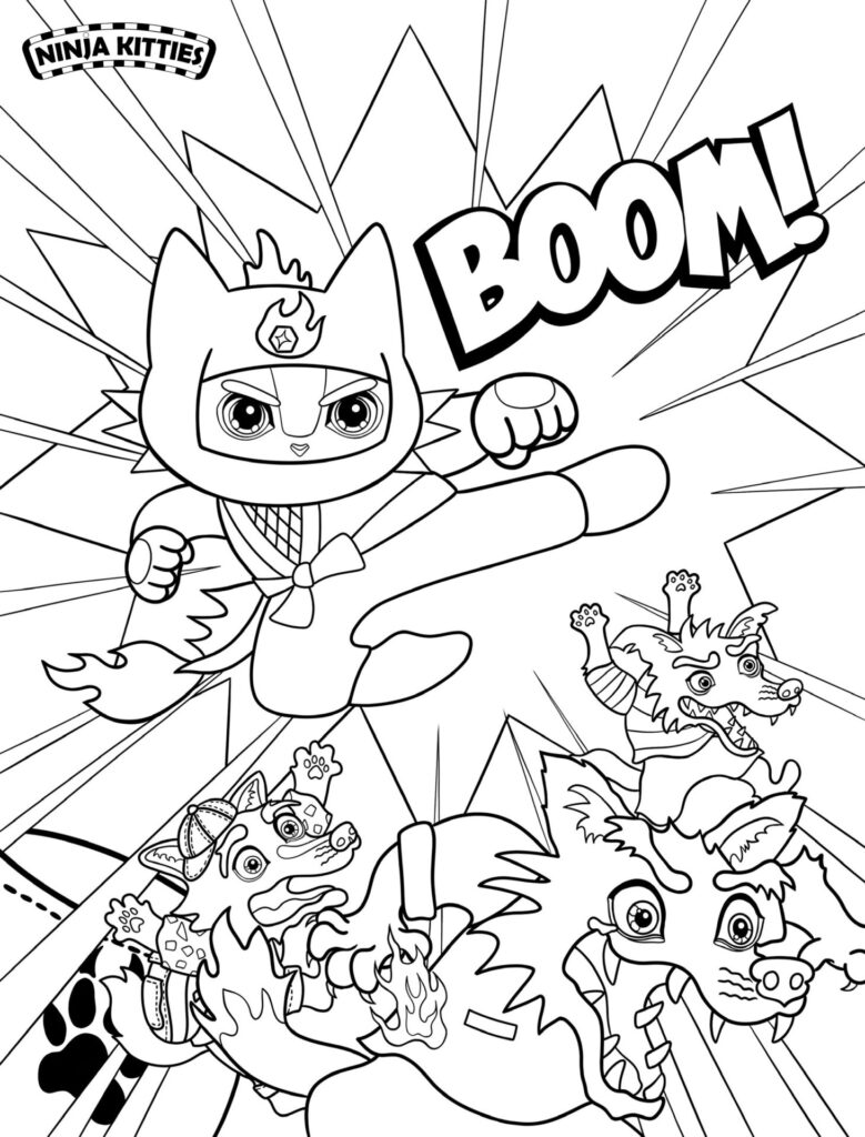 120+ Ninja Coloring Pages 121