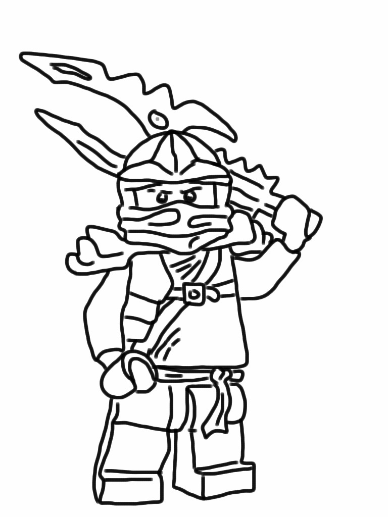 120+ Ninja Coloring Pages 127