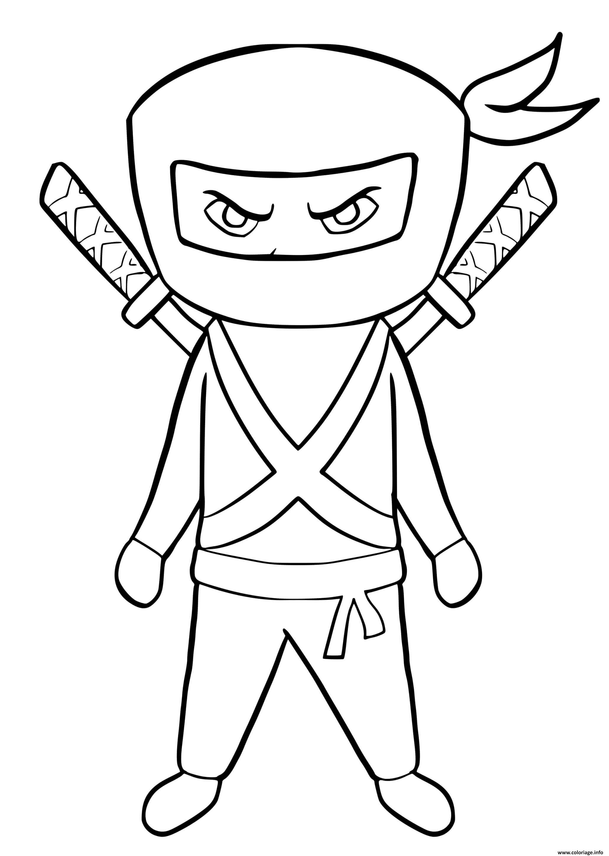 120+ Ninja Coloring Pages 16