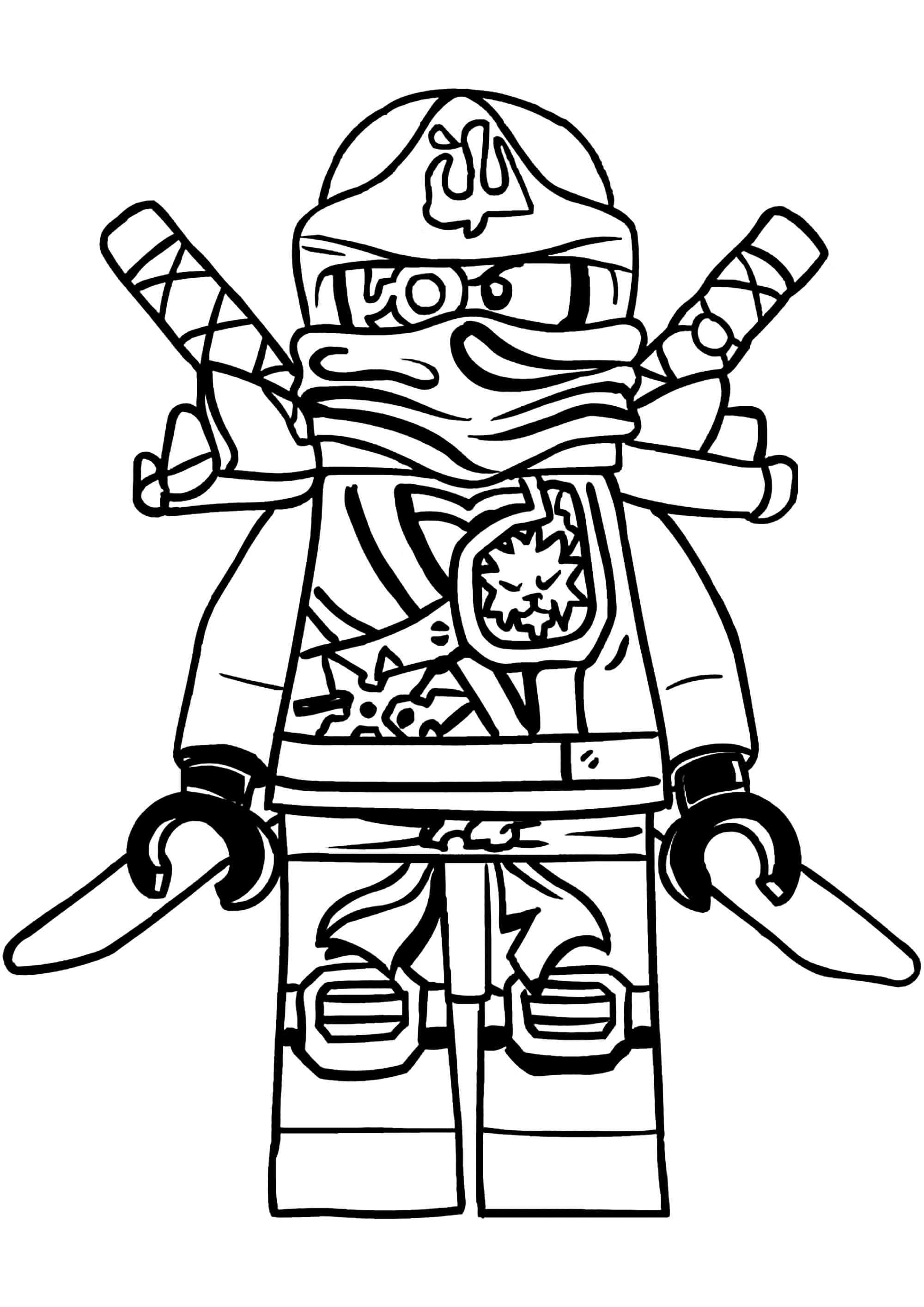 120+ Ninja Coloring Pages 19