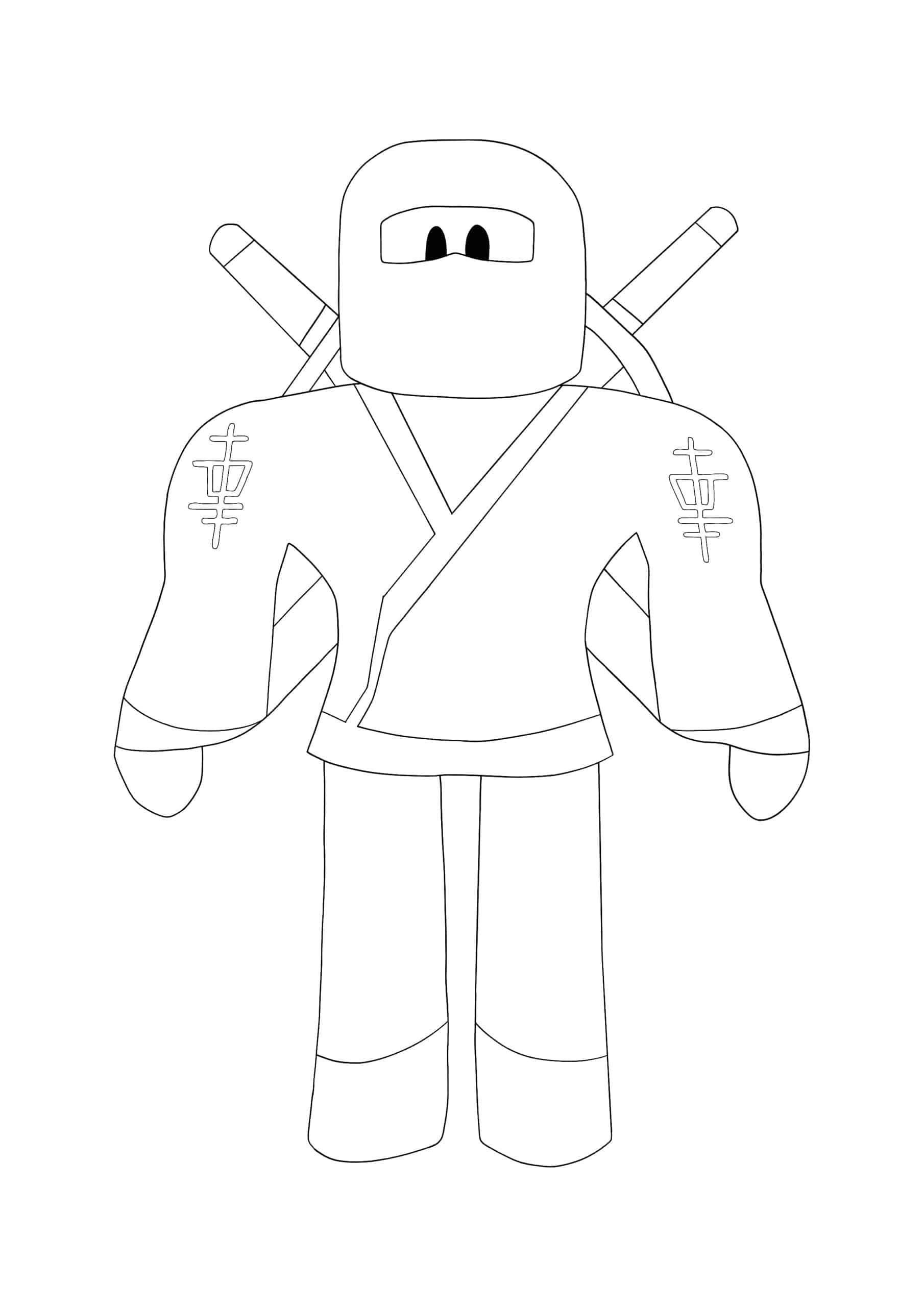 120+ Ninja Coloring Pages 24