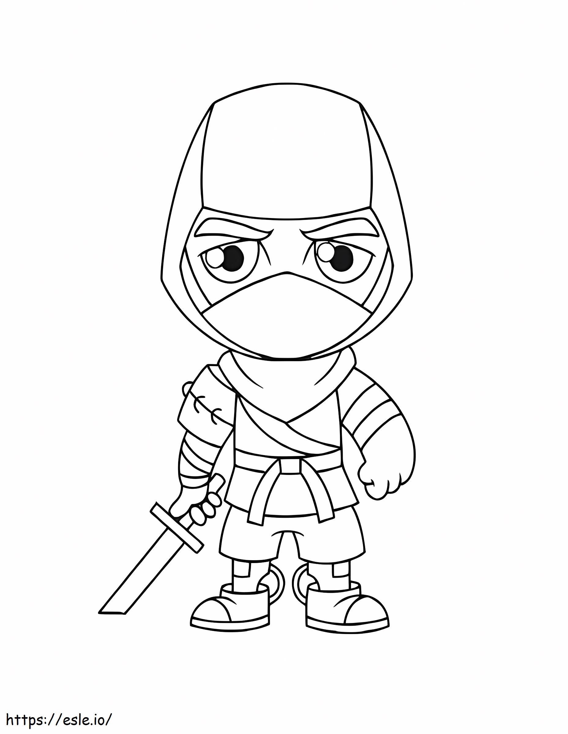 120+ Ninja Coloring Pages 26