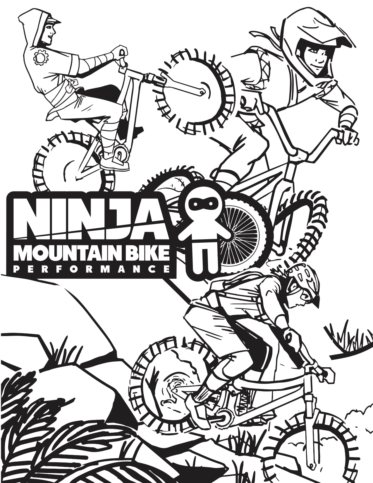 120+ Ninja Coloring Pages 39