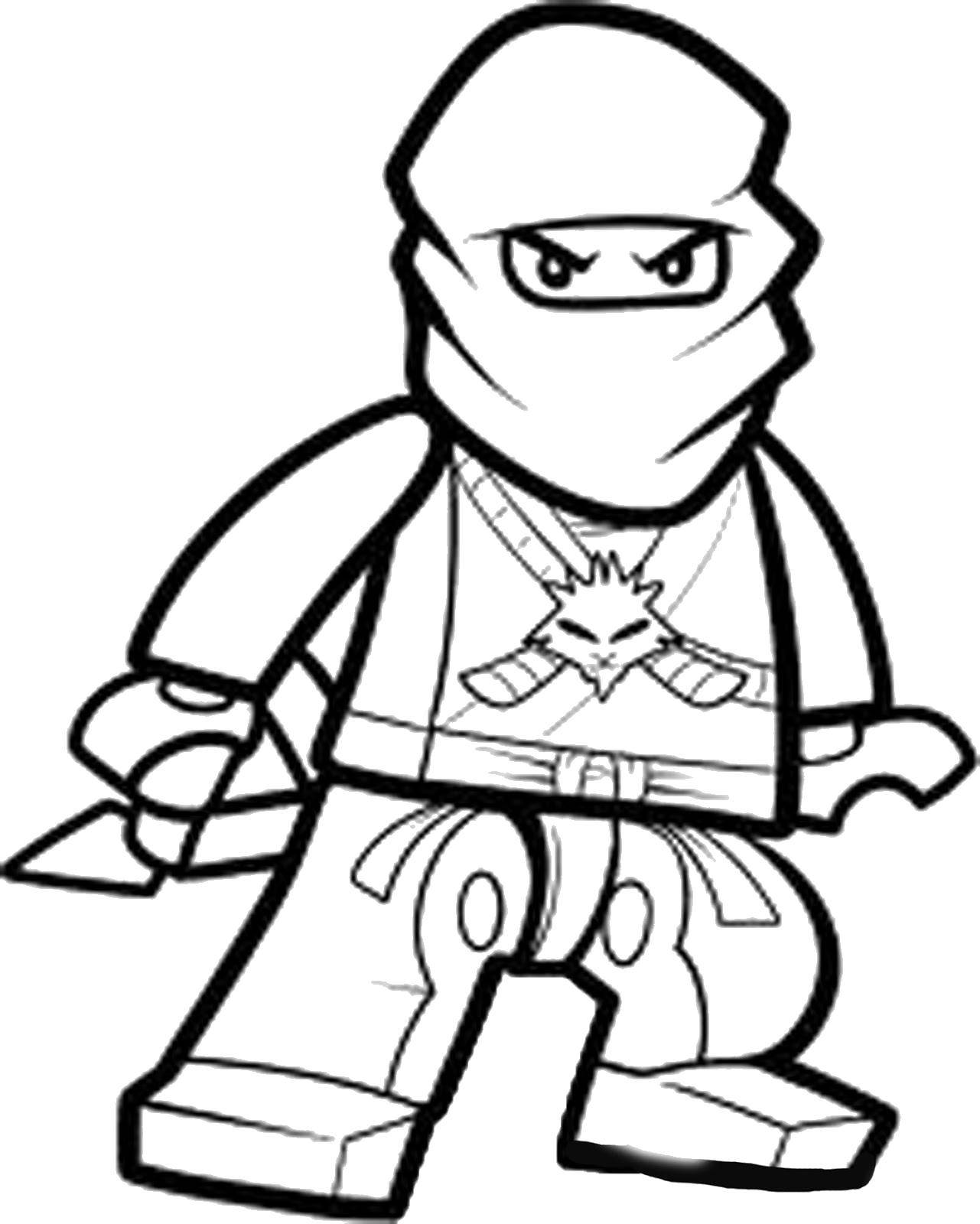 120+ Ninja Coloring Pages 42