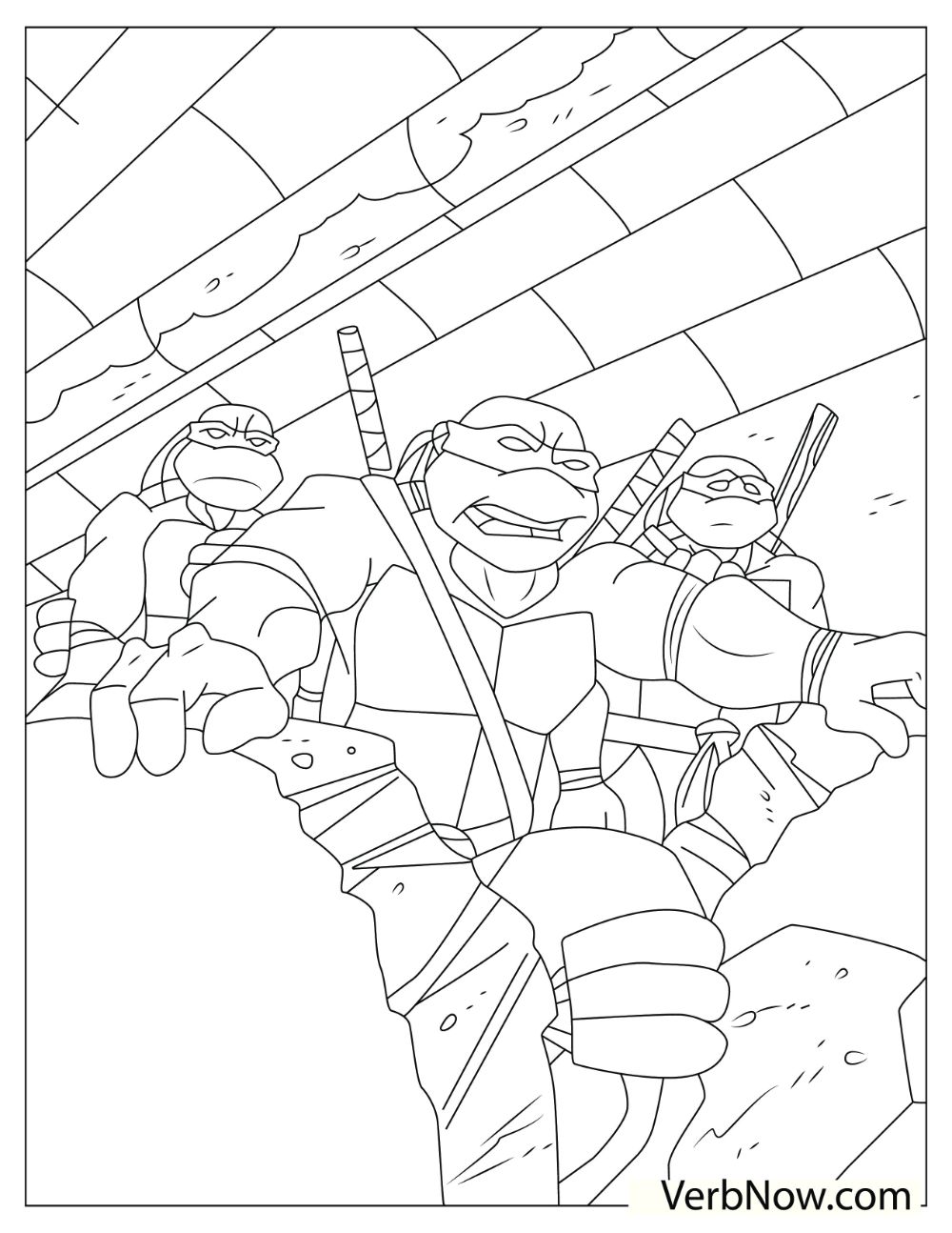 120+ Ninja Coloring Pages 56