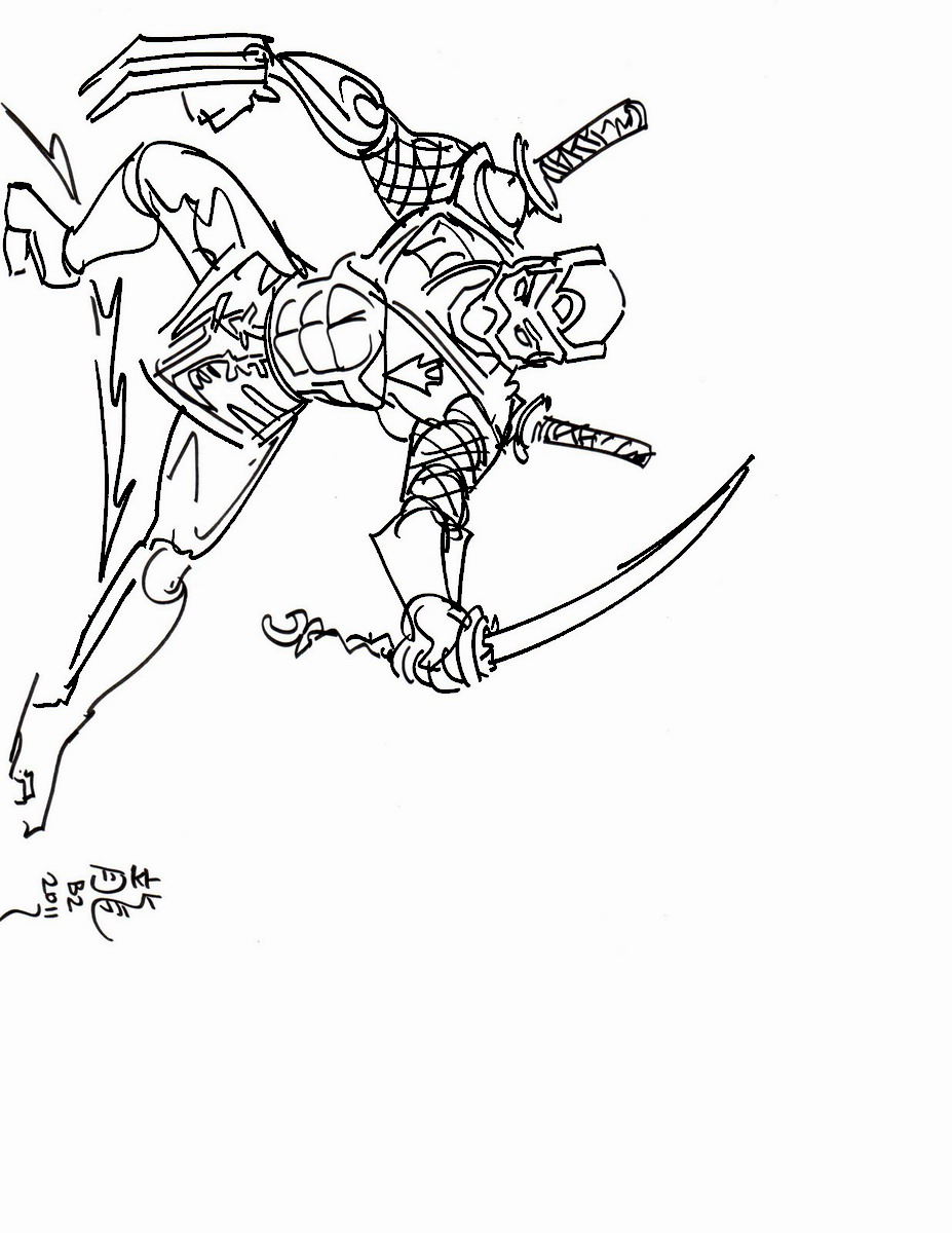 120+ Ninja Coloring Pages 61