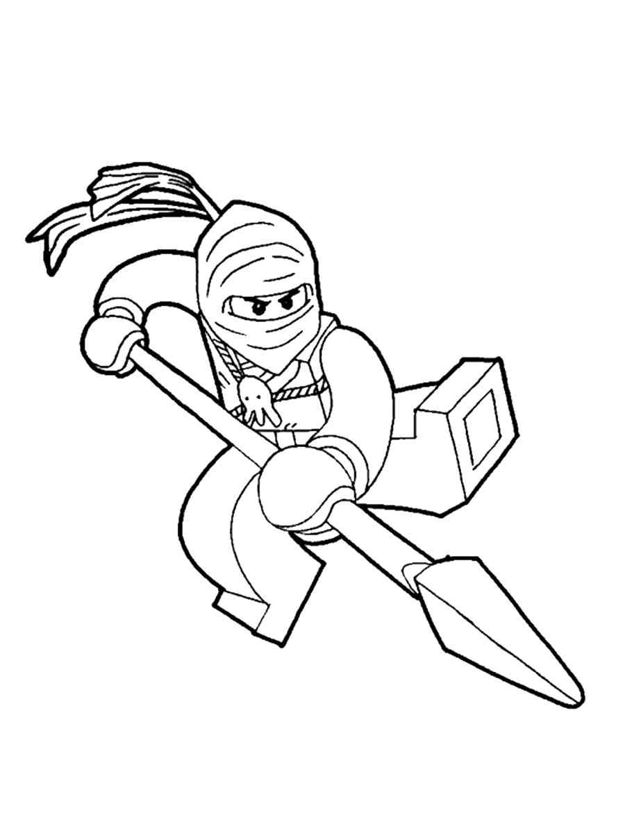 120+ Ninja Coloring Pages 64