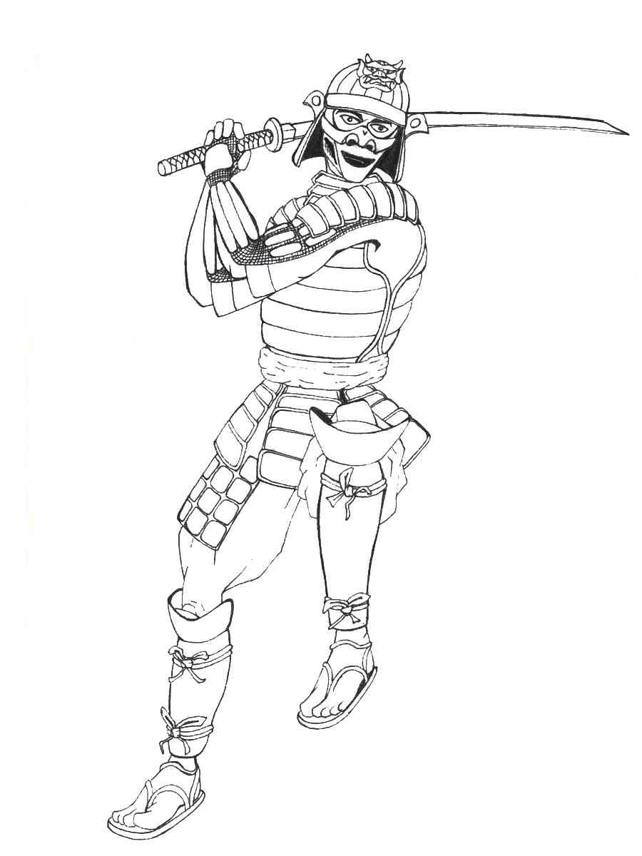 120+ Ninja Coloring Pages 67