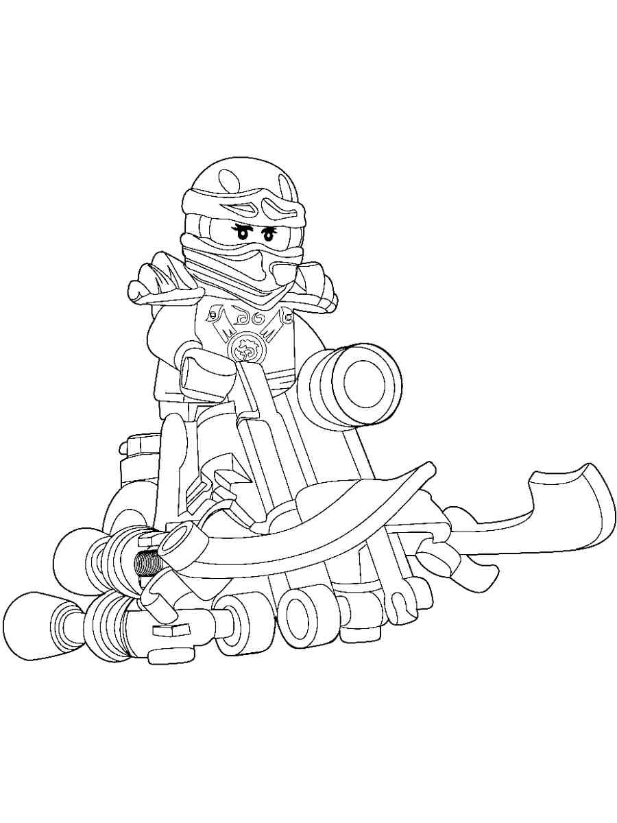 120+ Ninja Coloring Pages 69