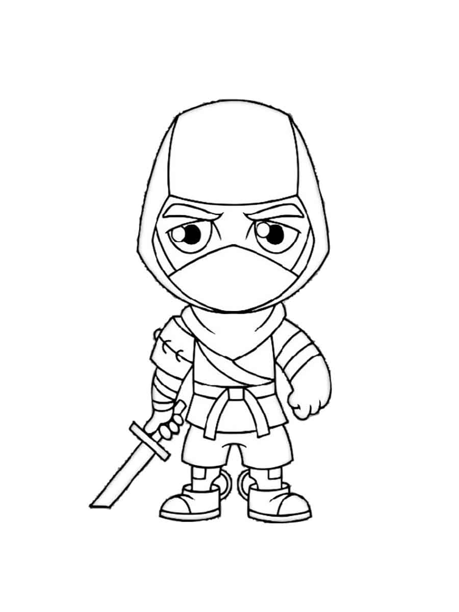 120+ Ninja Coloring Pages 71