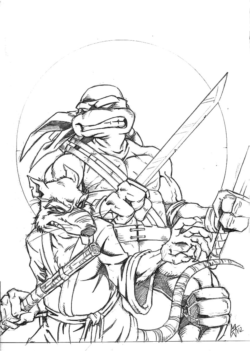 120+ Ninja Coloring Pages 76