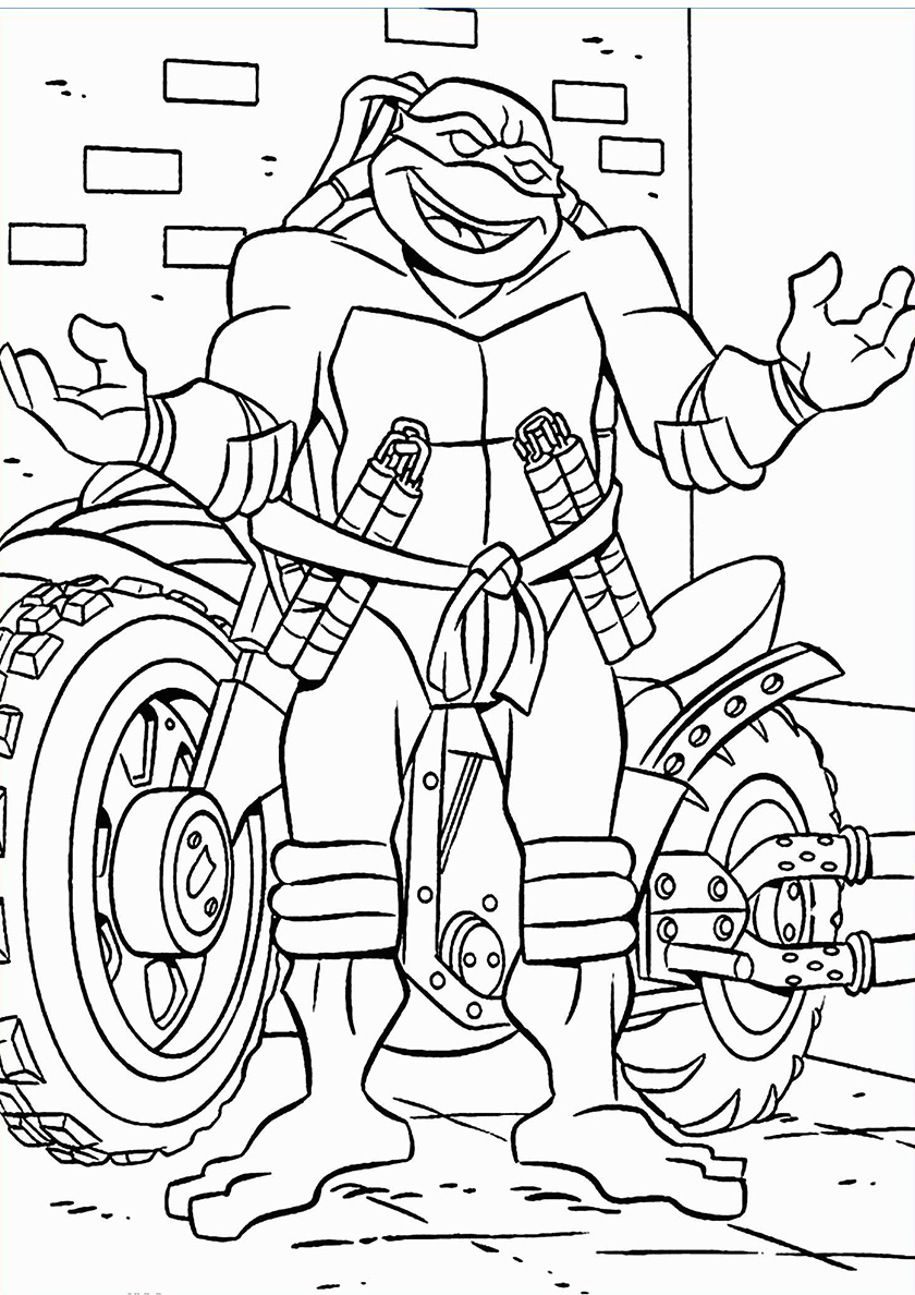 120+ Ninja Coloring Pages 78