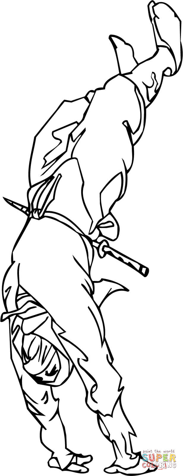 120+ Ninja Coloring Pages 80