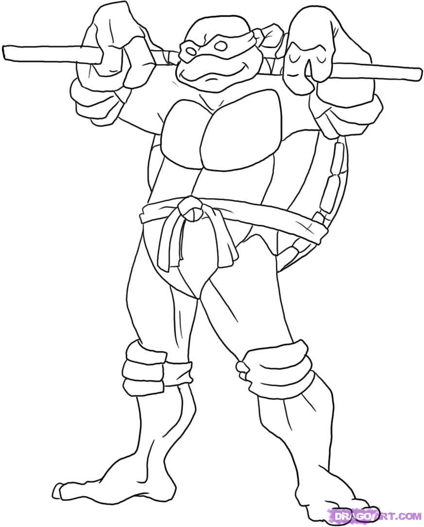 120+ Ninja Coloring Pages 85