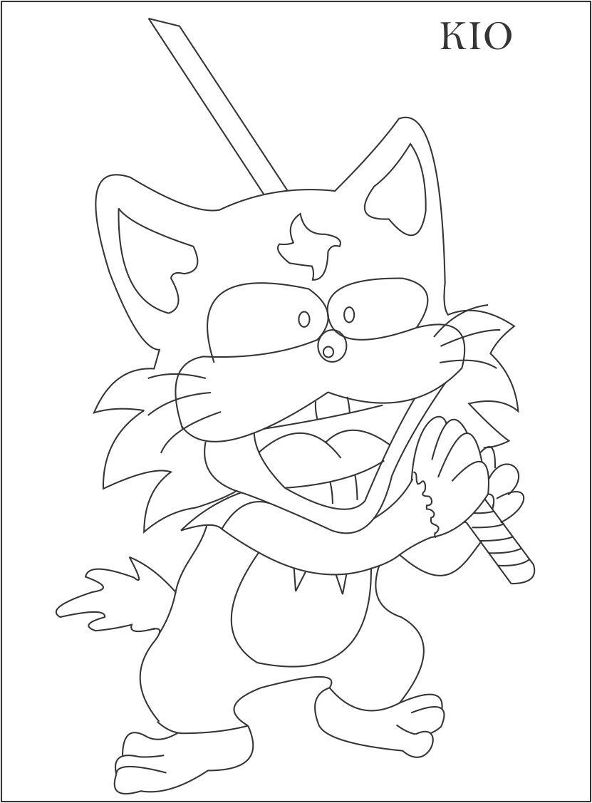 120+ Ninja Coloring Pages 86