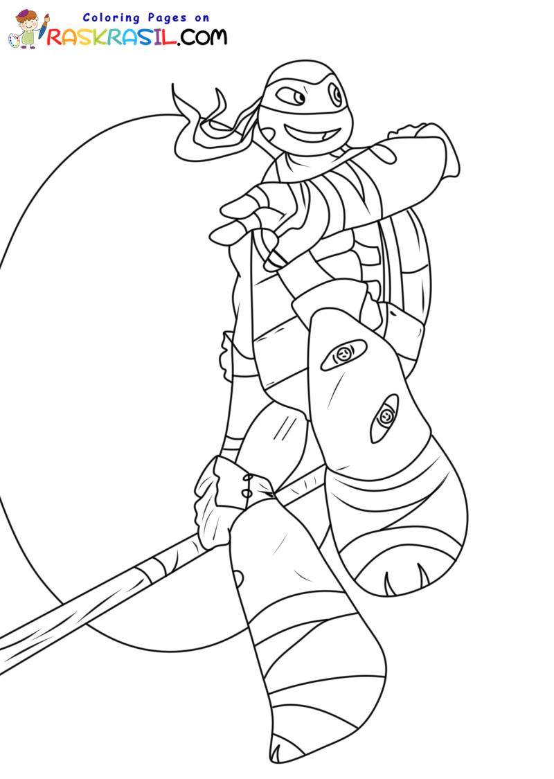 120+ Ninja Coloring Pages 92