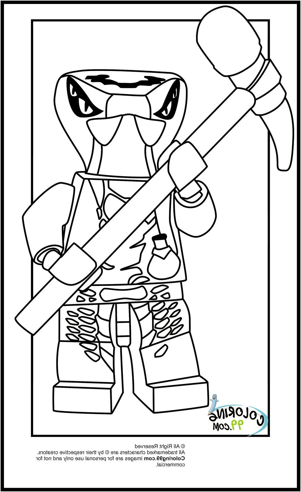 120+ Ninja Coloring Pages 94