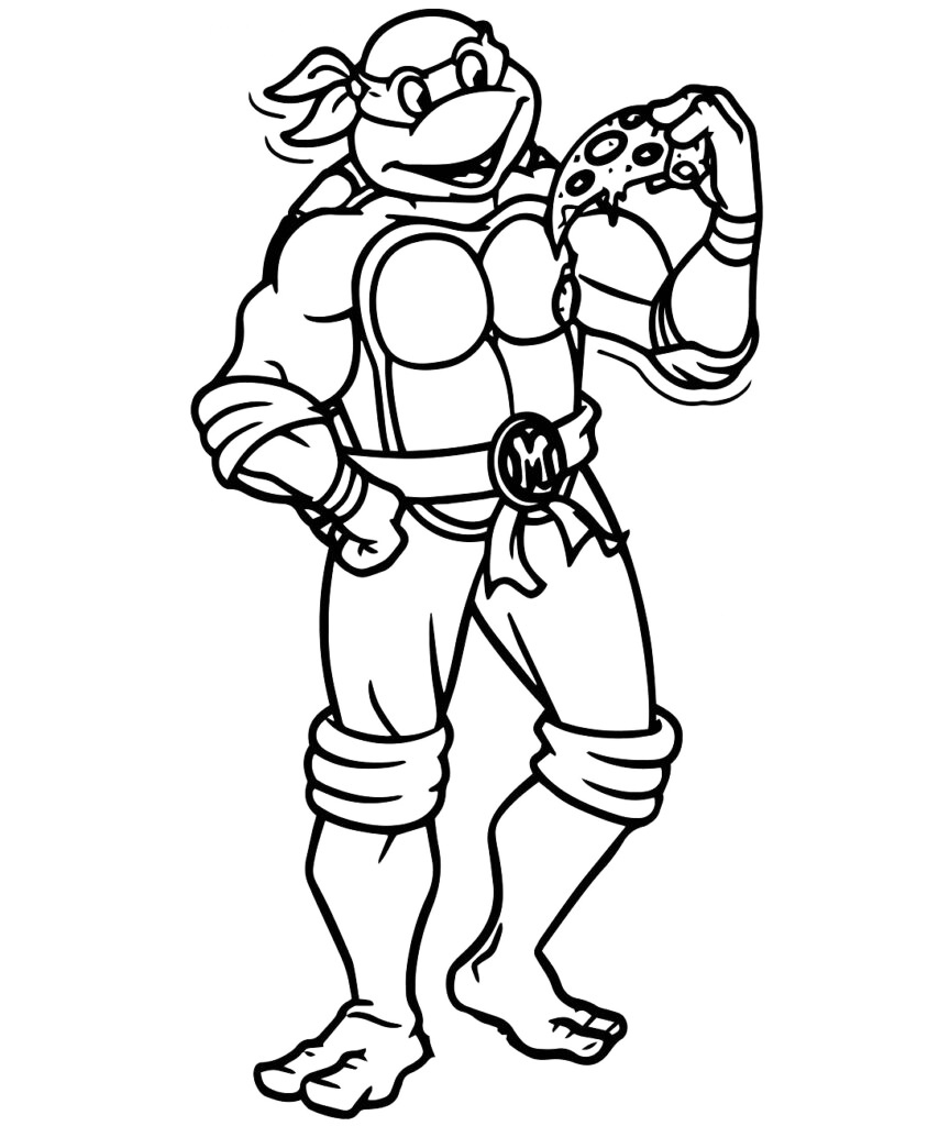 120+ Ninja Coloring Pages 97