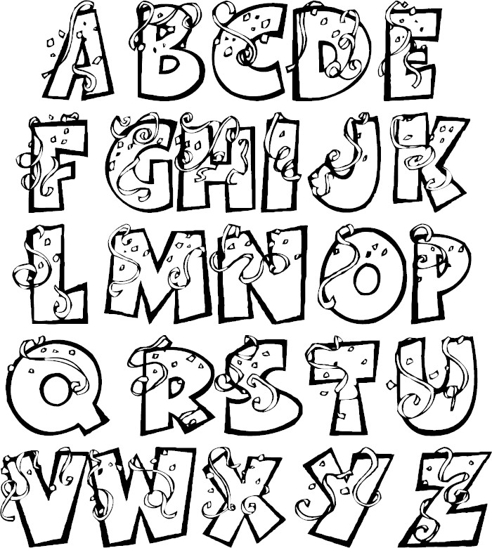 140+ Alphabet Coloring Pages 106