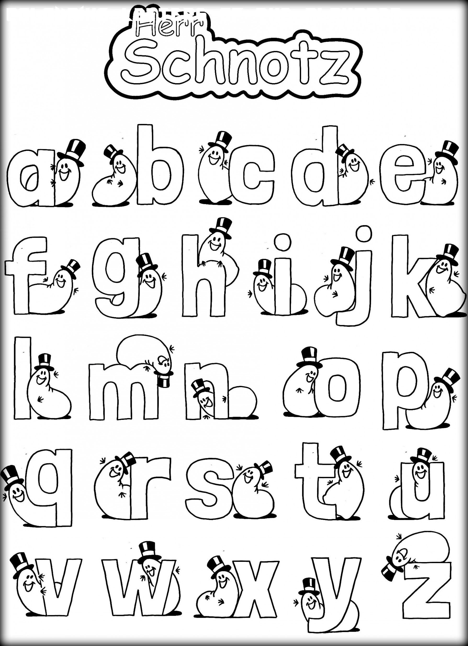 140+ Alphabet Coloring Pages 107