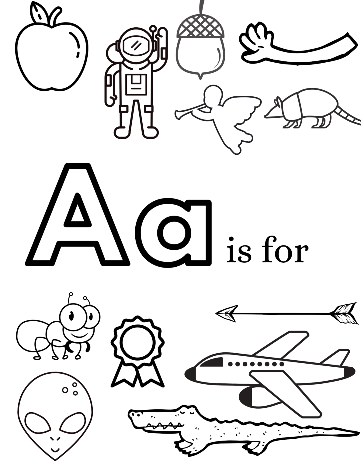 140+ Alphabet Coloring Pages 110