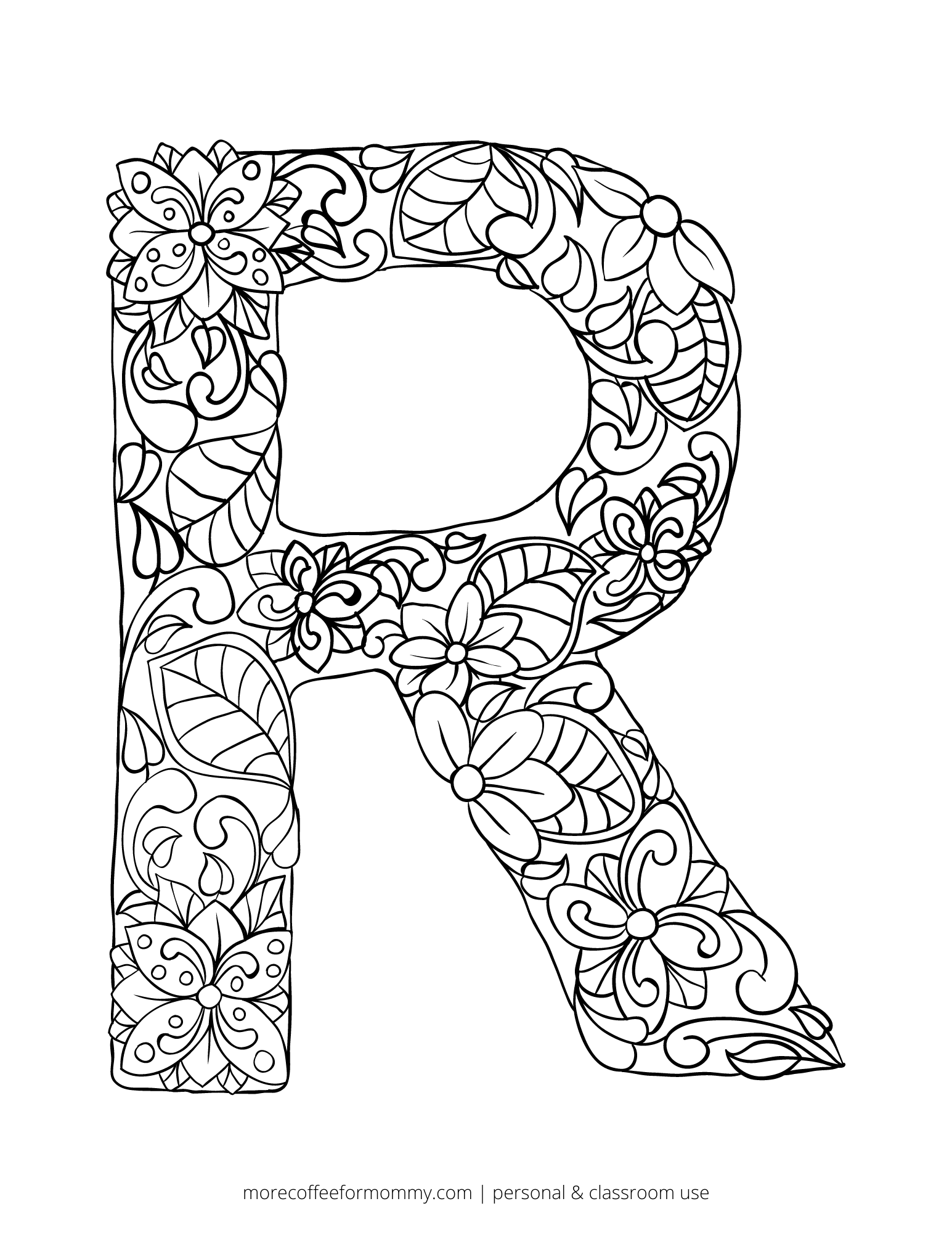 140+ Alphabet Coloring Pages 111