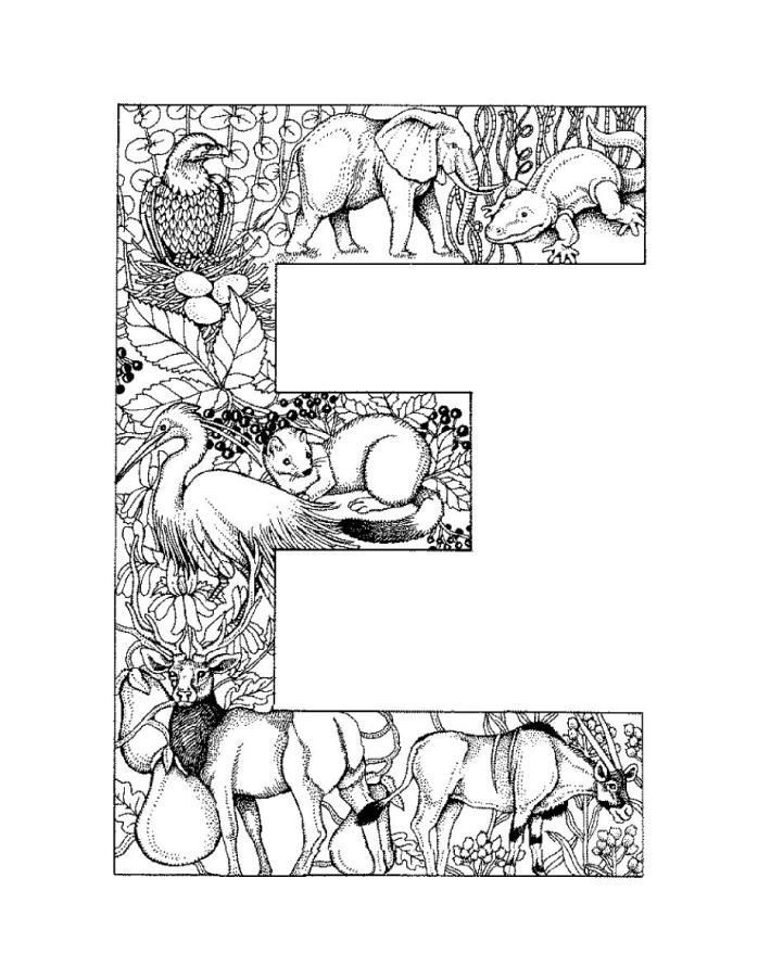 140+ Alphabet Coloring Pages 114