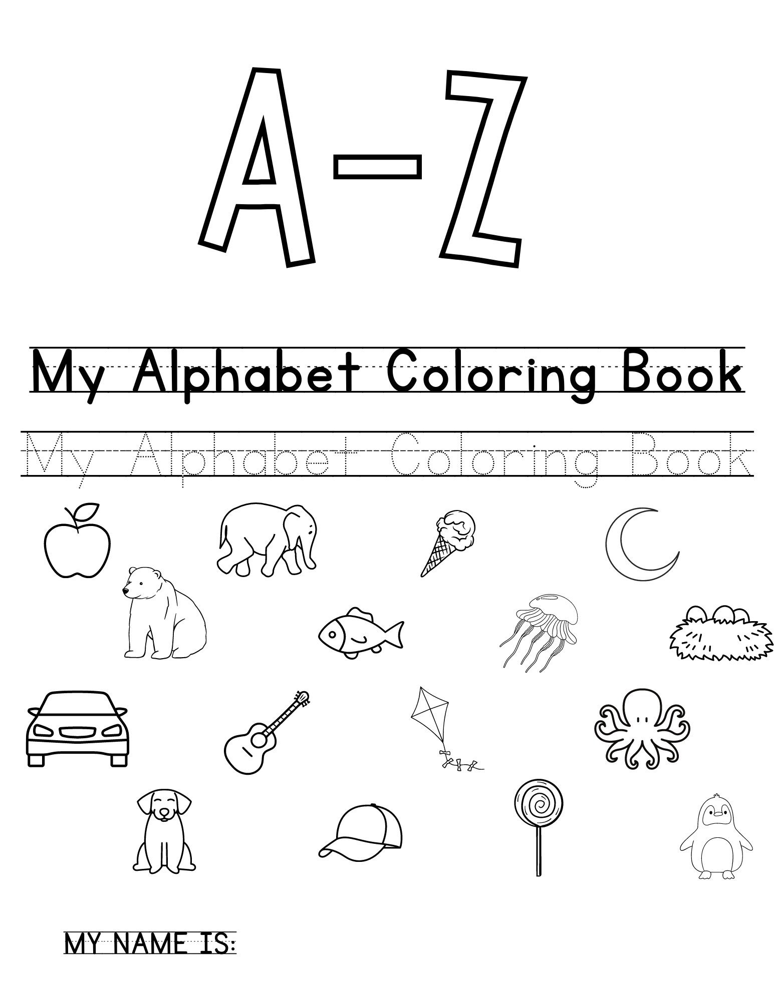 140+ Alphabet Coloring Pages 118