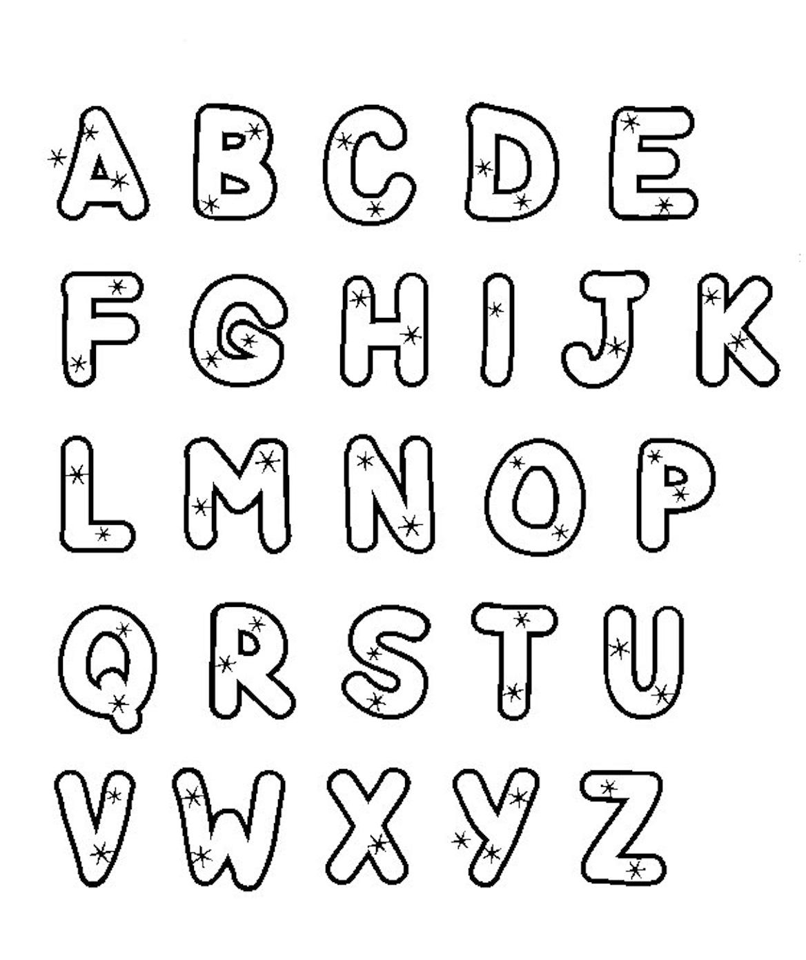 140+ Alphabet Coloring Pages 131