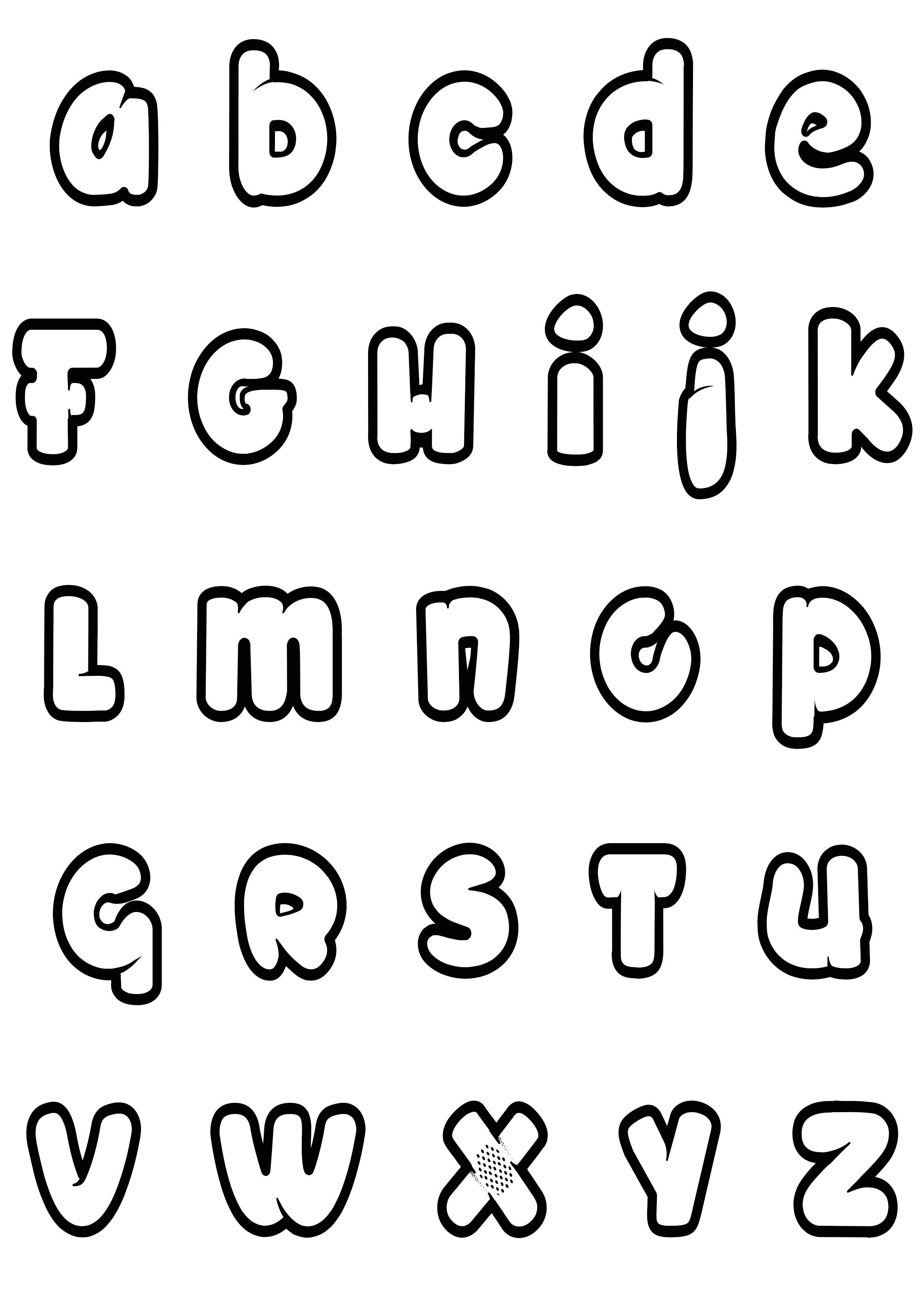 140+ Alphabet Coloring Pages 136