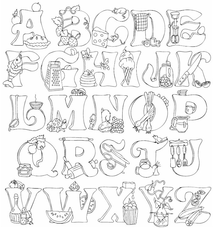 140+ Alphabet Coloring Pages 146