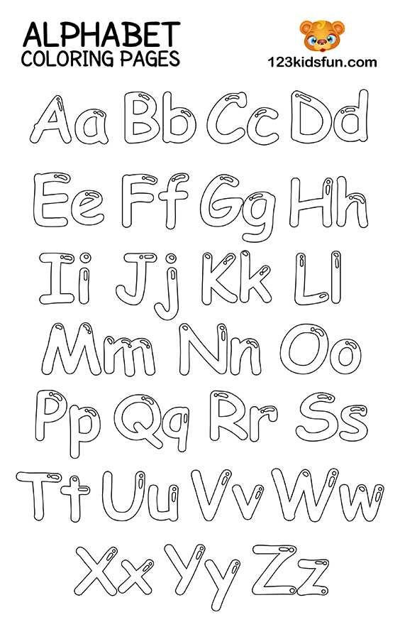 140+ Alphabet Coloring Pages 24