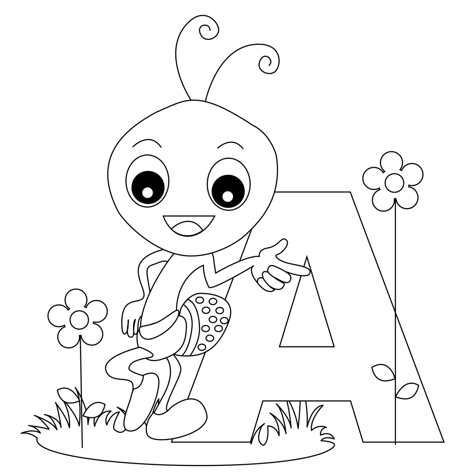 140+ Alphabet Coloring Pages 25