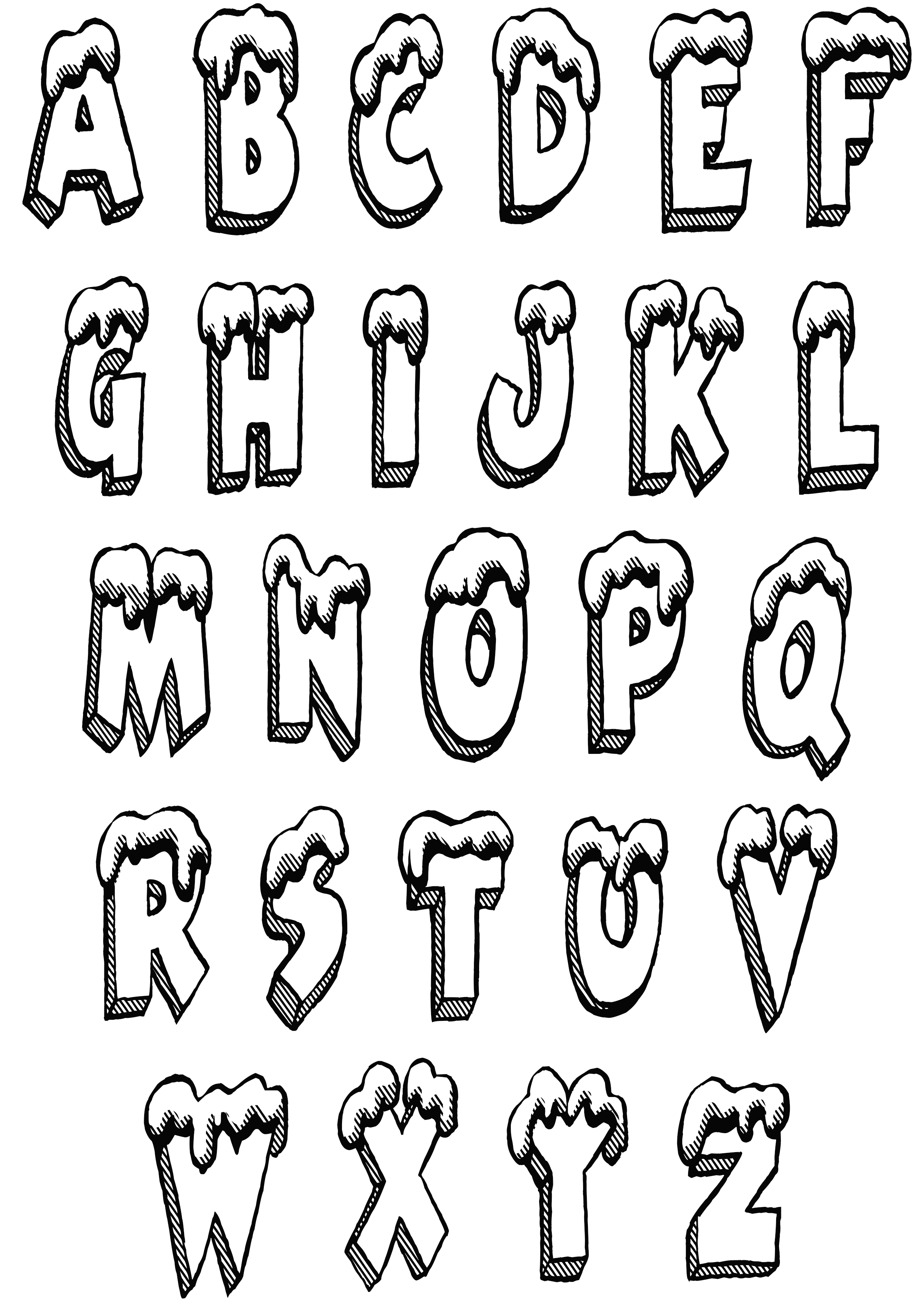 140+ Alphabet Coloring Pages 26