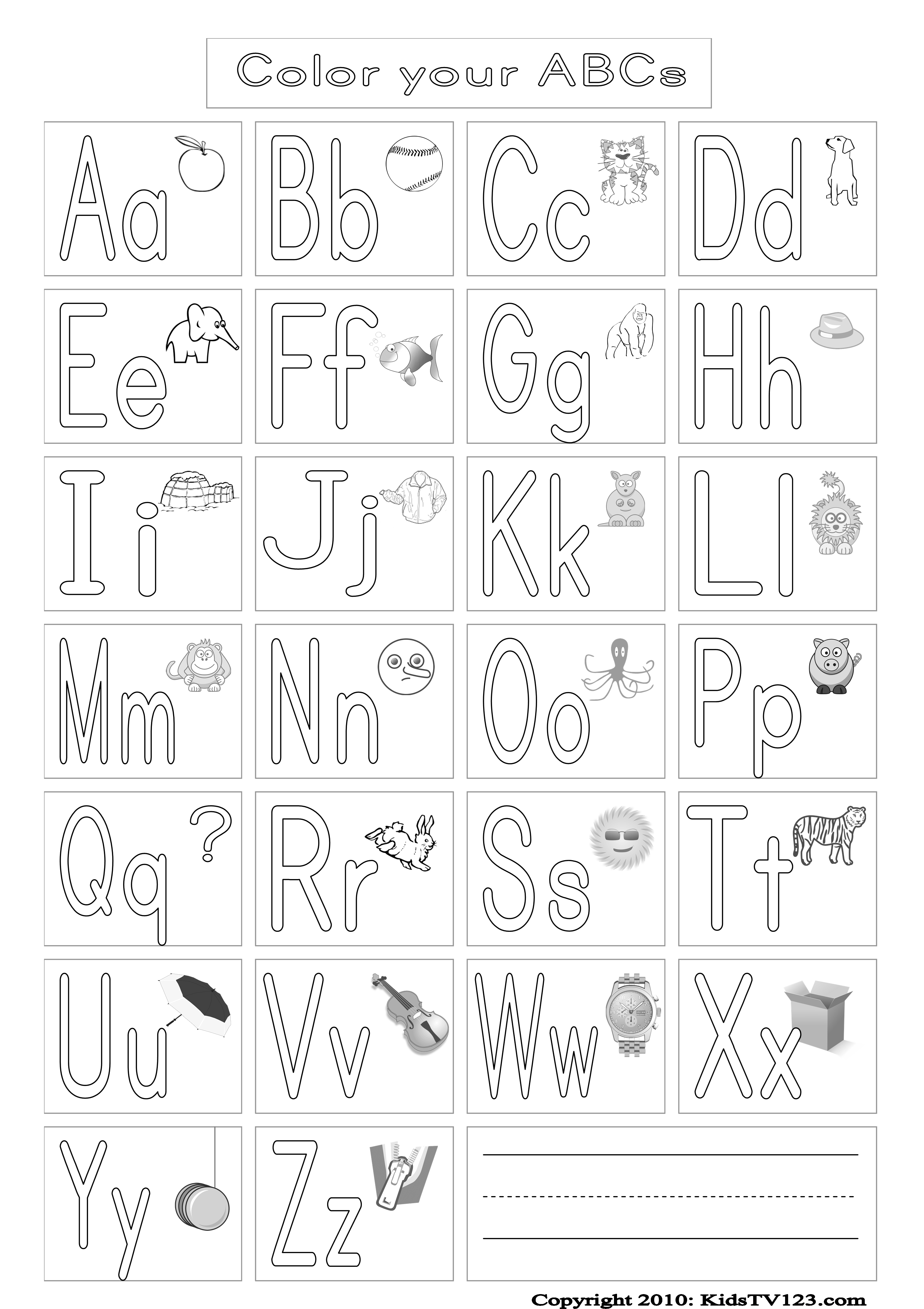 140+ Alphabet Coloring Pages 30