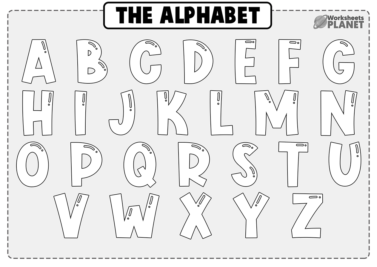 140+ Alphabet Coloring Pages 34